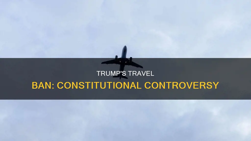 what is the constitutional issue with trumps travel ban