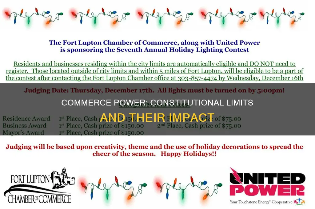 what is the constitutional limits for the commerce power