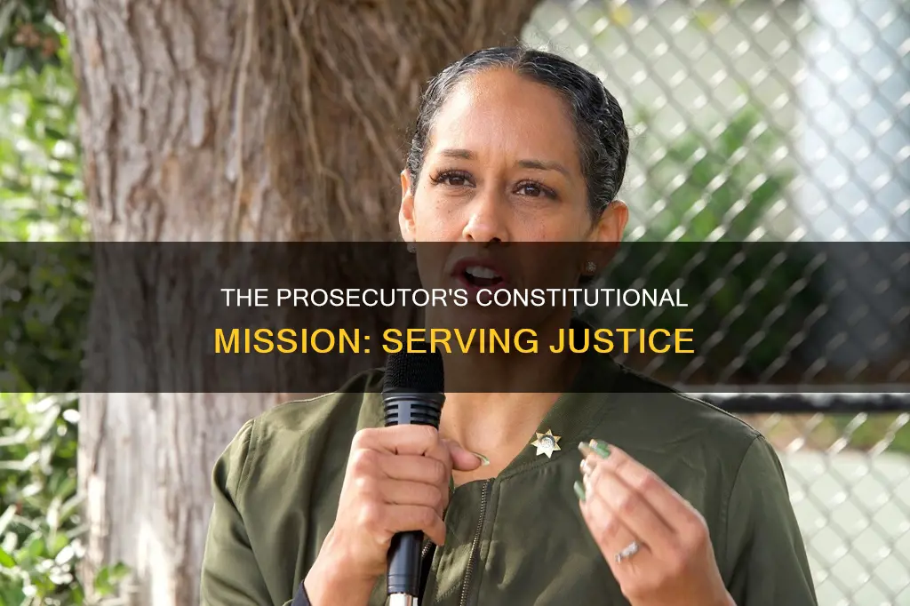 what is the constitutional mission of a prosecutor