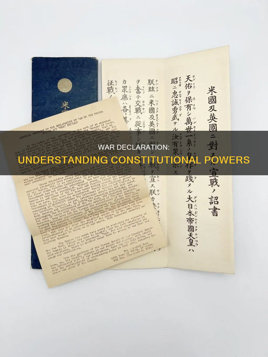 what is the constitutional power to declare war