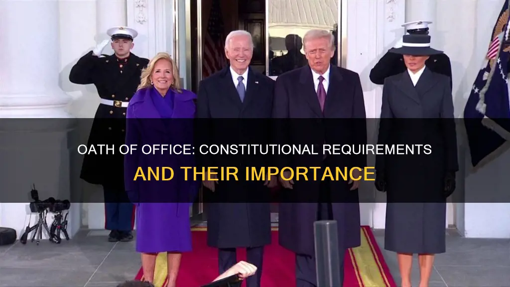 what is the constitutional requirement for oath of office