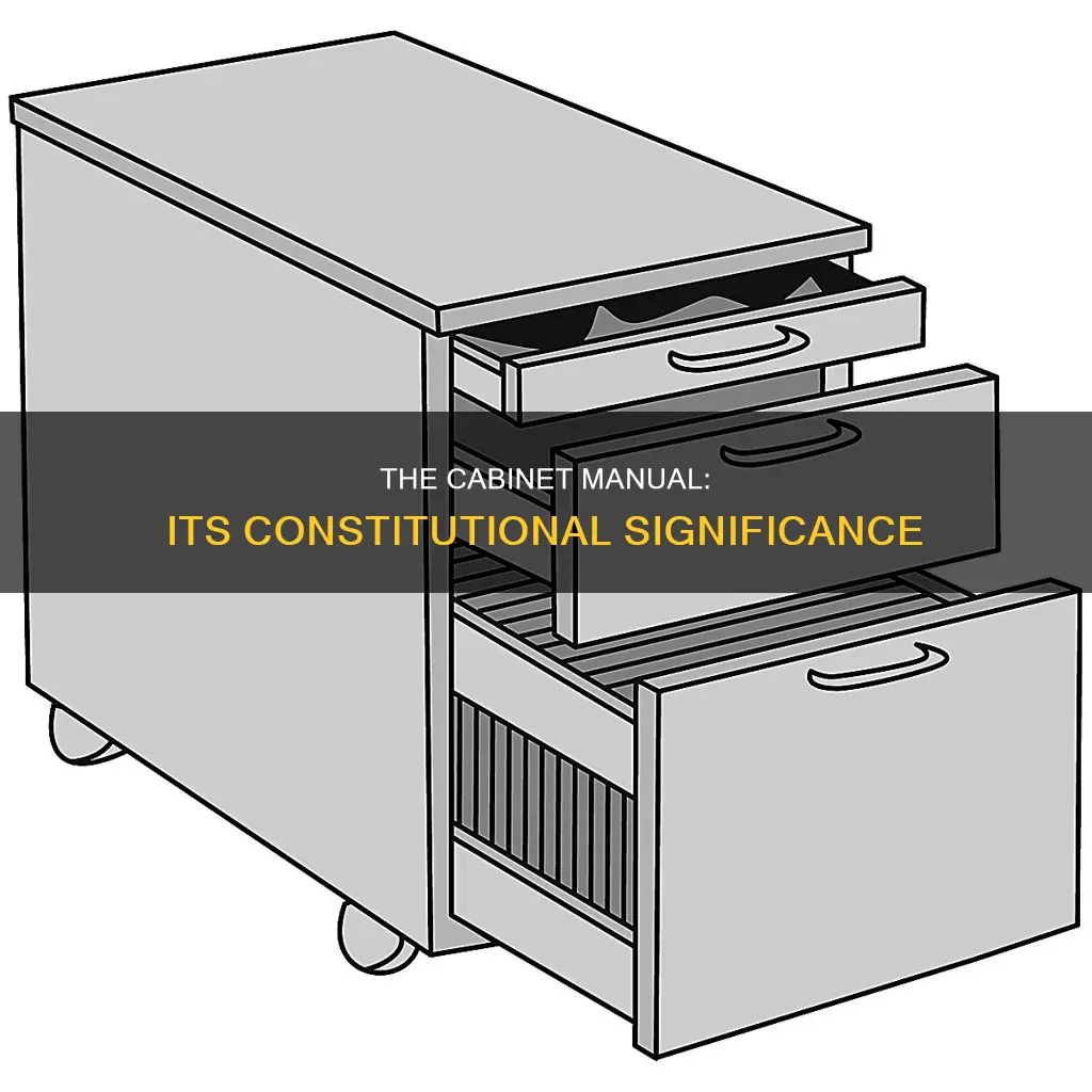 what is the constitutional status of the cabinet manual
