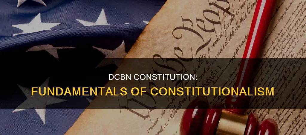 what is the d c b n constitution and constitutionalism