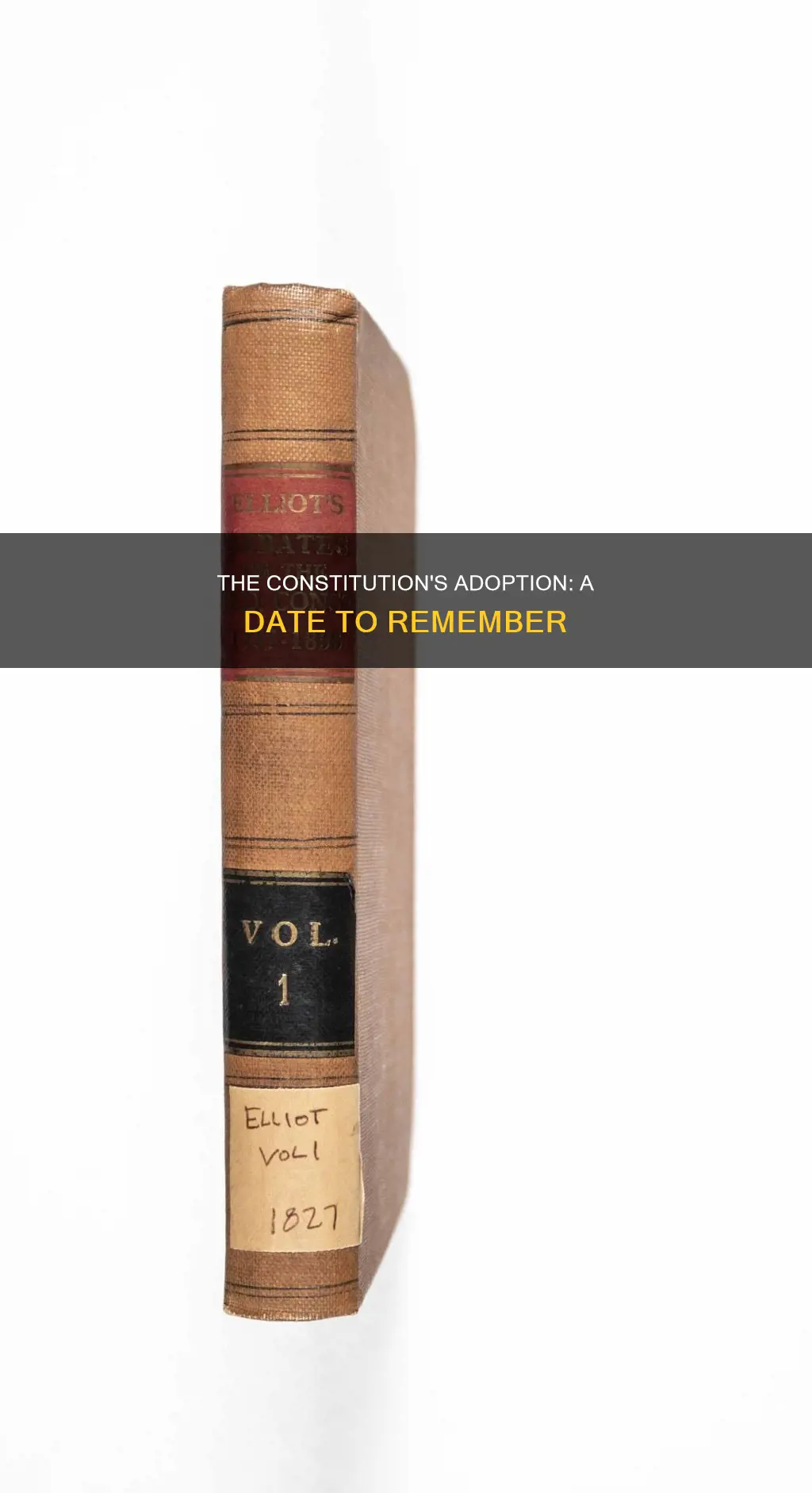 what is the date of adoption of the constitution