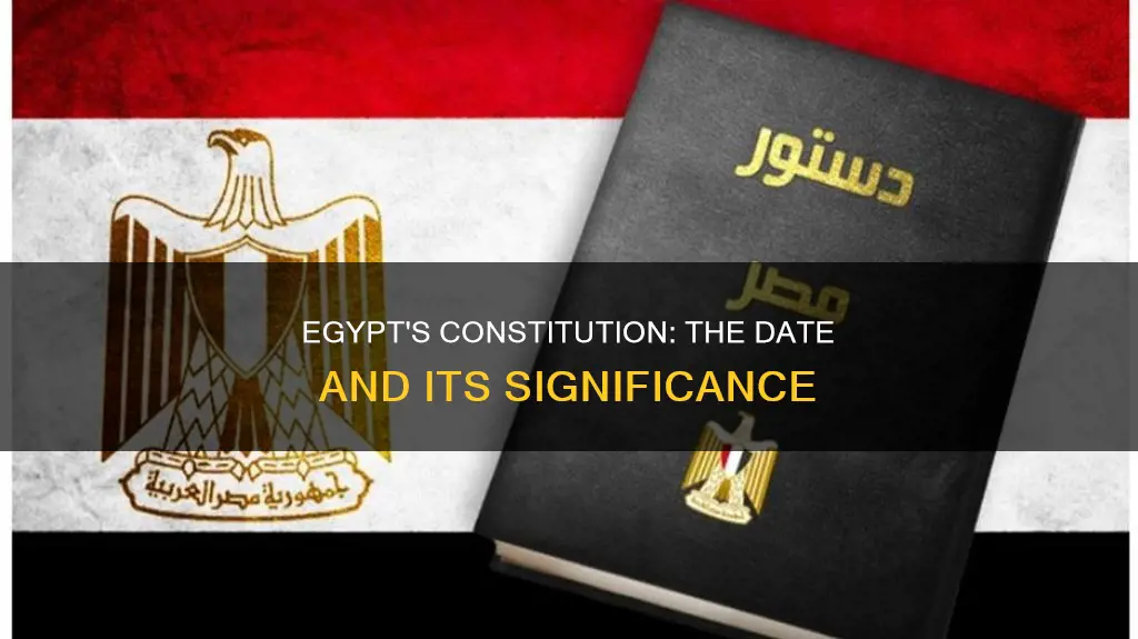 what is the date of the egyptian constitution