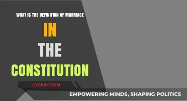 The Constitution's Marriage Definition Explained