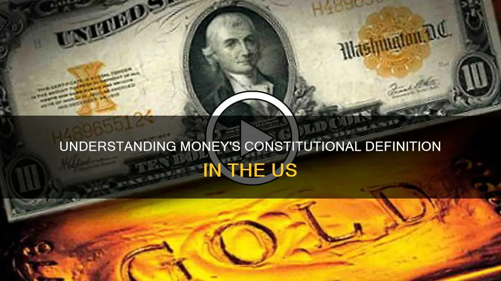 what is the definition of money in the us constitution