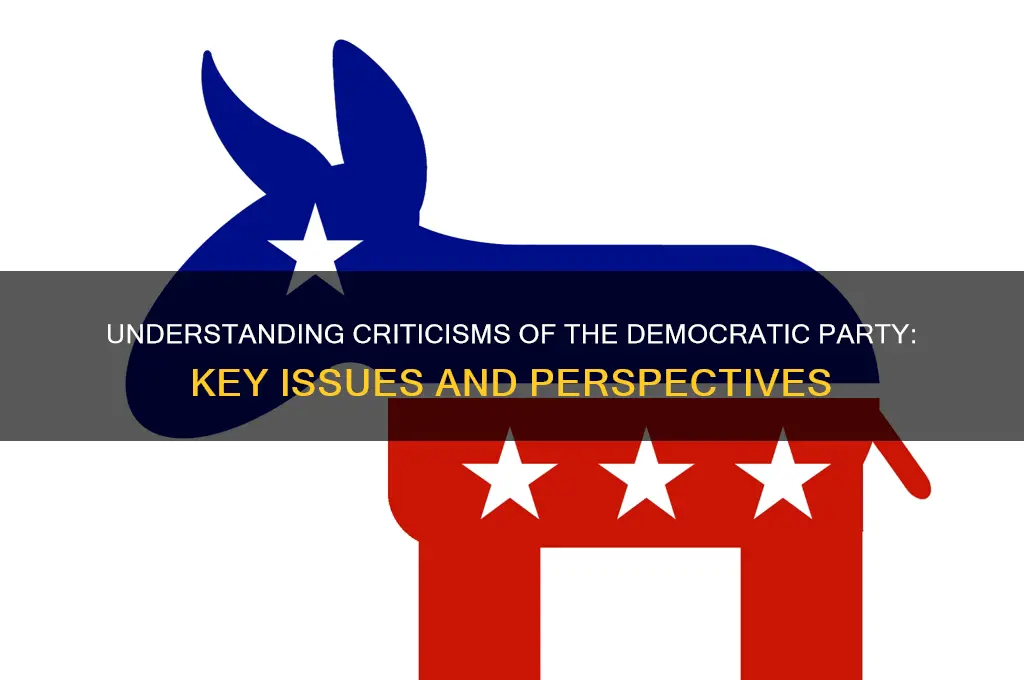 what is the democratic party criticism