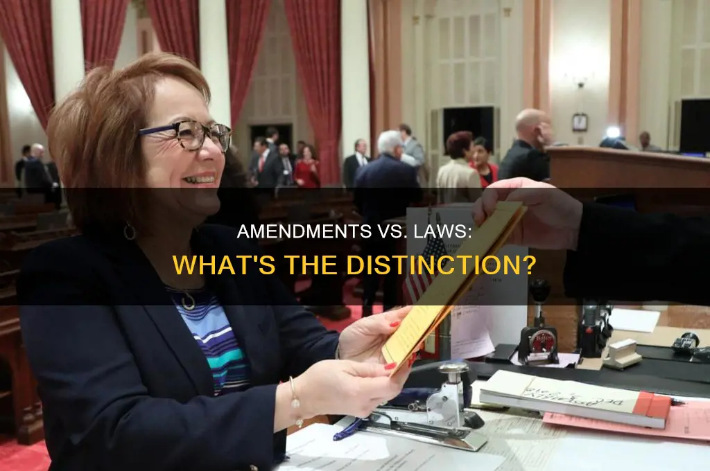 what is the difference between an amendment and a law
