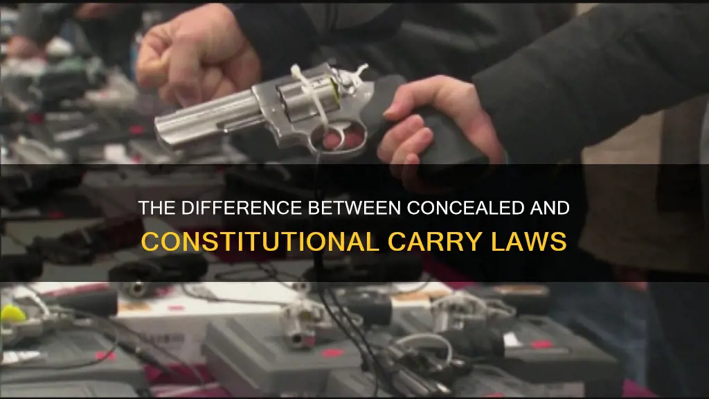 what is the difference between concealed carry and constitutional carry