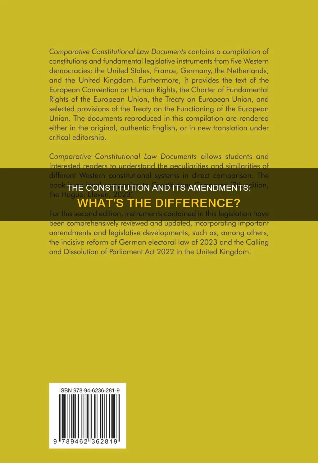 what is the difference between constitution and constitution