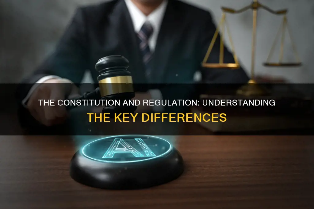 what is the difference between constitution and regulation