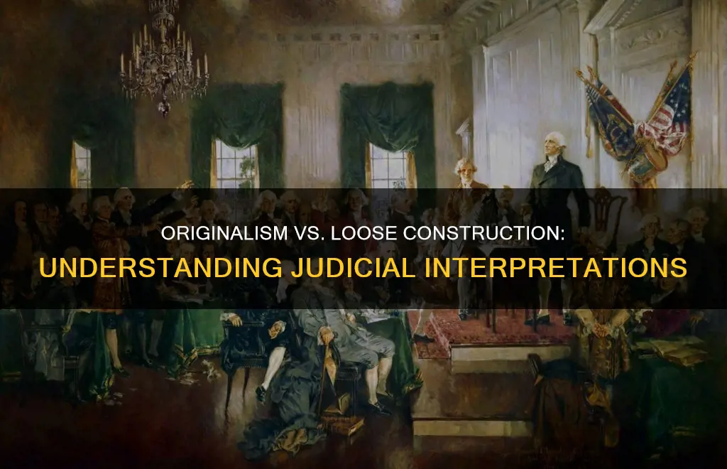 what is the difference between constitutional originalism and loose construction