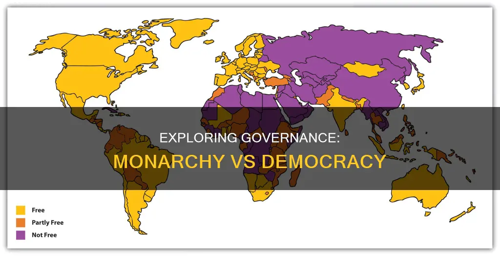 what is the difference between democracy and constitutional monarchy