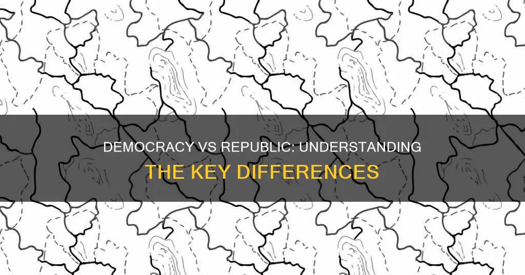 what is the difference between democracy and constitutional republic