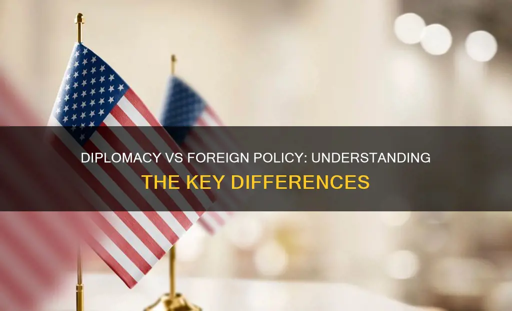what is the difference between diplomacy and foreign policy