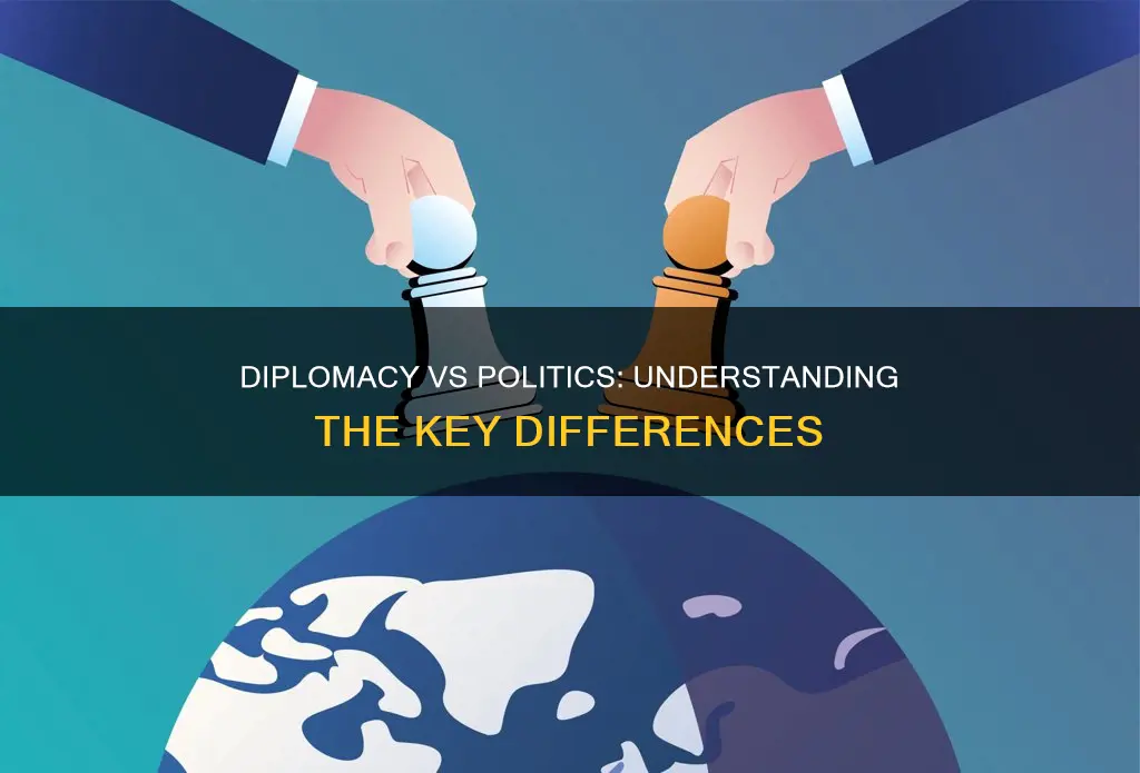 what is the difference between diplomacy and politics