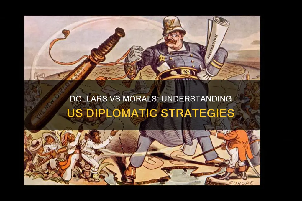 what is the difference between dollar diplomacy and moral diplomacy