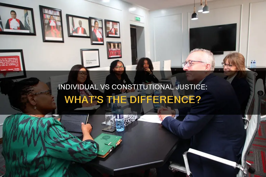 what is the difference between individual and constitutional justice