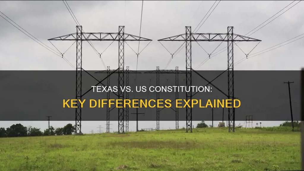 what is the difference between texas and us constitution