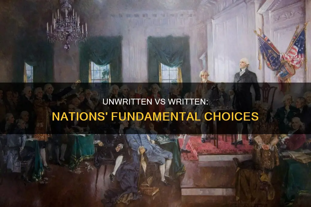 what is the difference between writing constitution and unwritten constitution