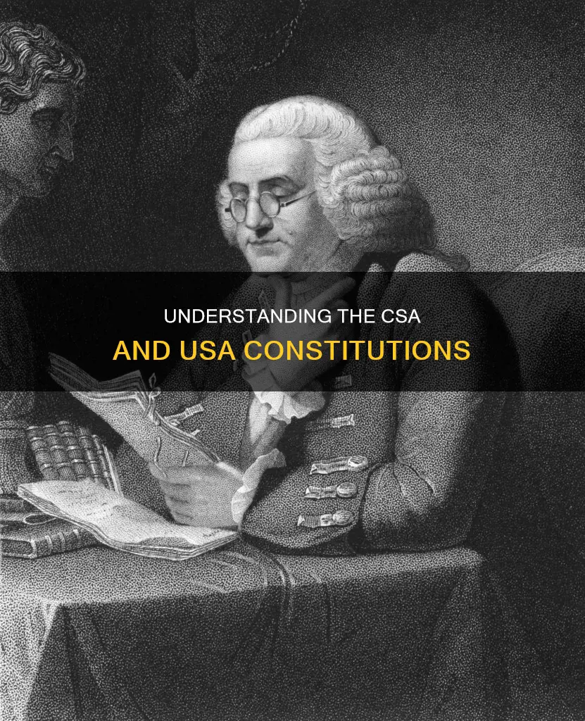 what is the difference of constitution of csa and usa