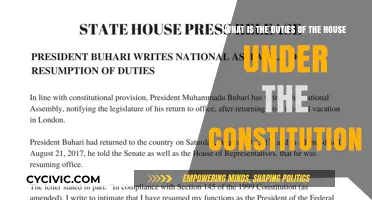 Understanding the House's Constitutional Responsibilities