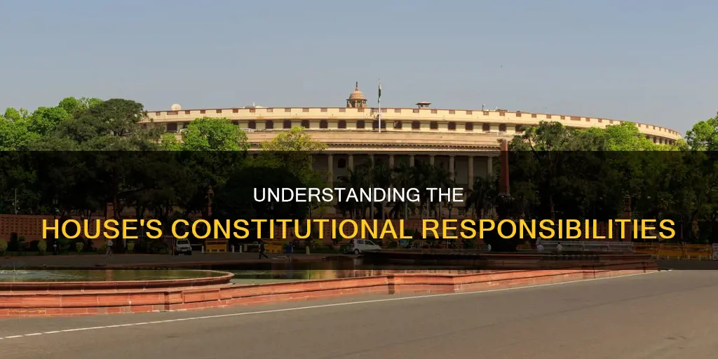 what is the duties of the house under the constitution