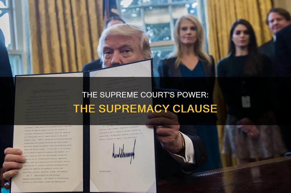 what is the effect of supremacy clause in the constitution