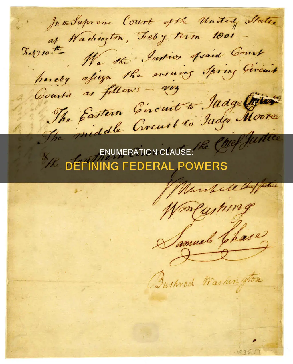 what is the enumeration clause in the constitution