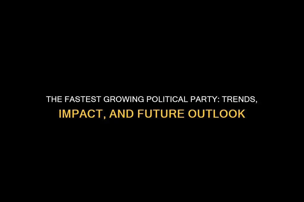 what is the fastest growing political party