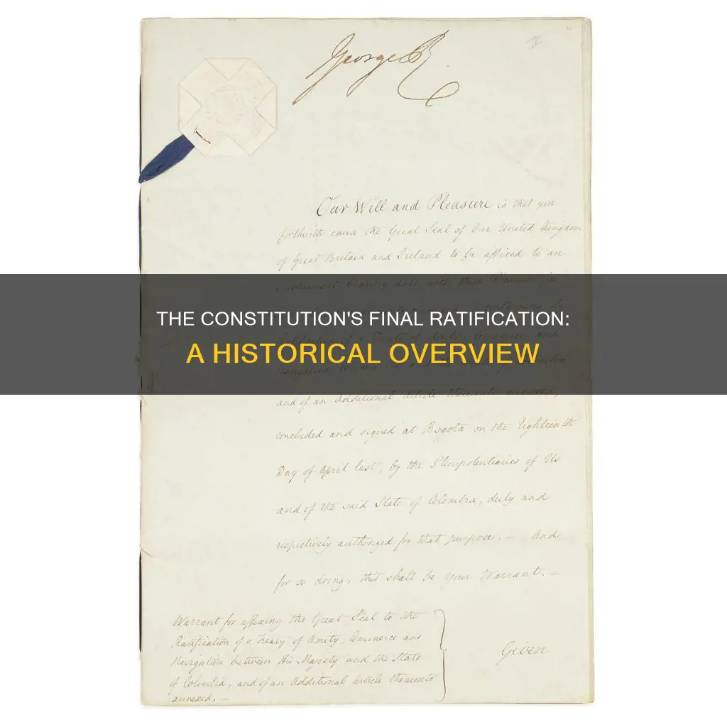 what is the final ratification of the constitution