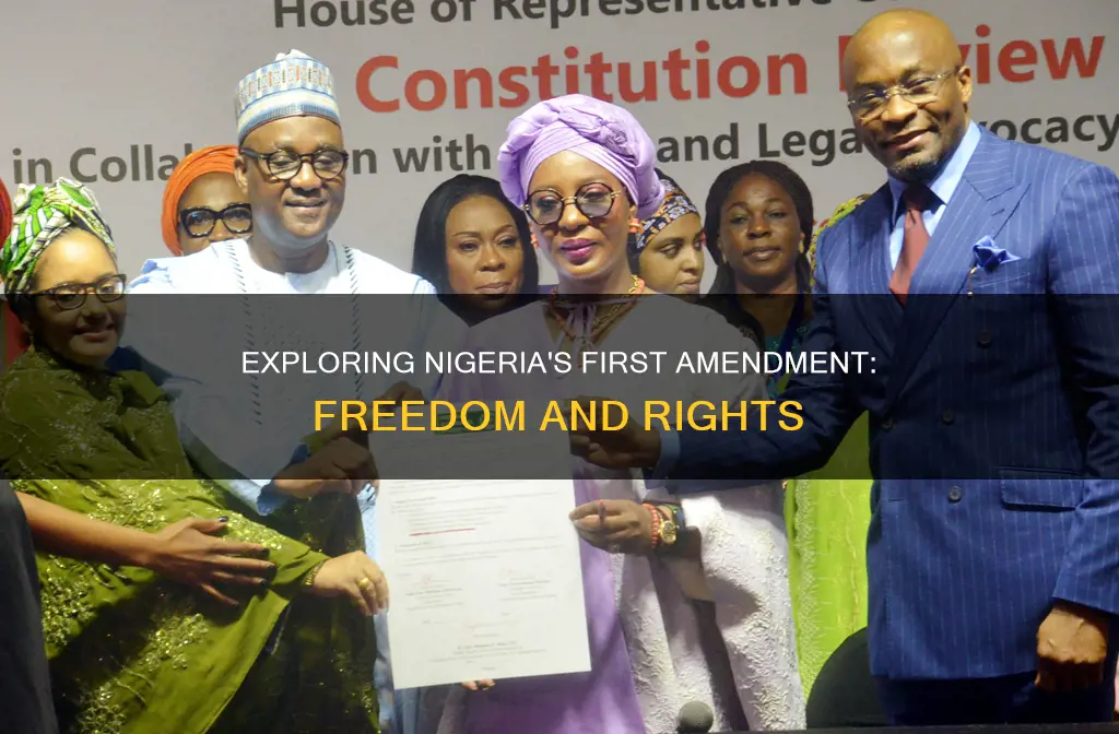 what is the first amendment of nigeria constitution