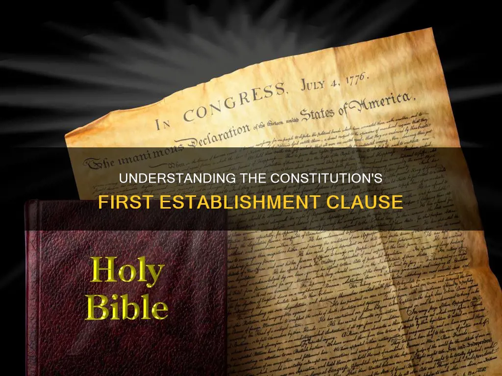 what is the first establishment clause of the constitution