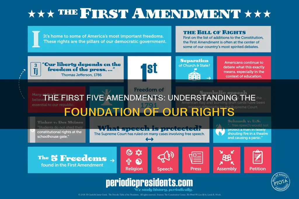 what is the first five amendments of the constitution