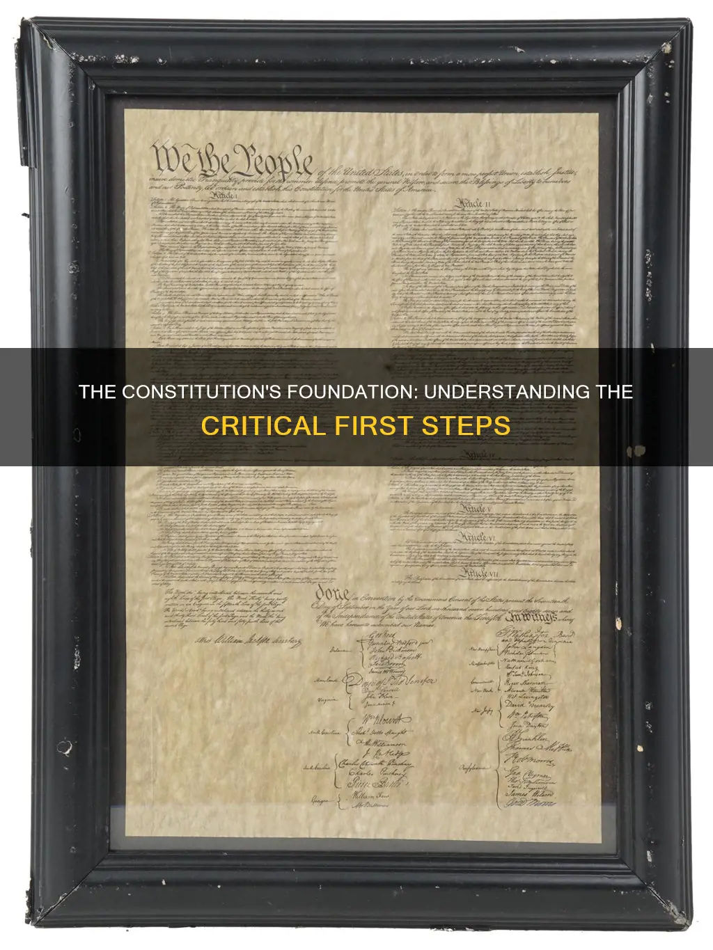 what is the first part of the constitution