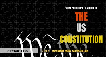 The US Constitution's First Sentence: A Powerful Statement