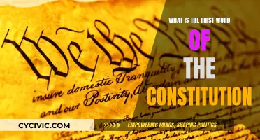 The Constitution's First Word: A Nation's Founding Cornerstone