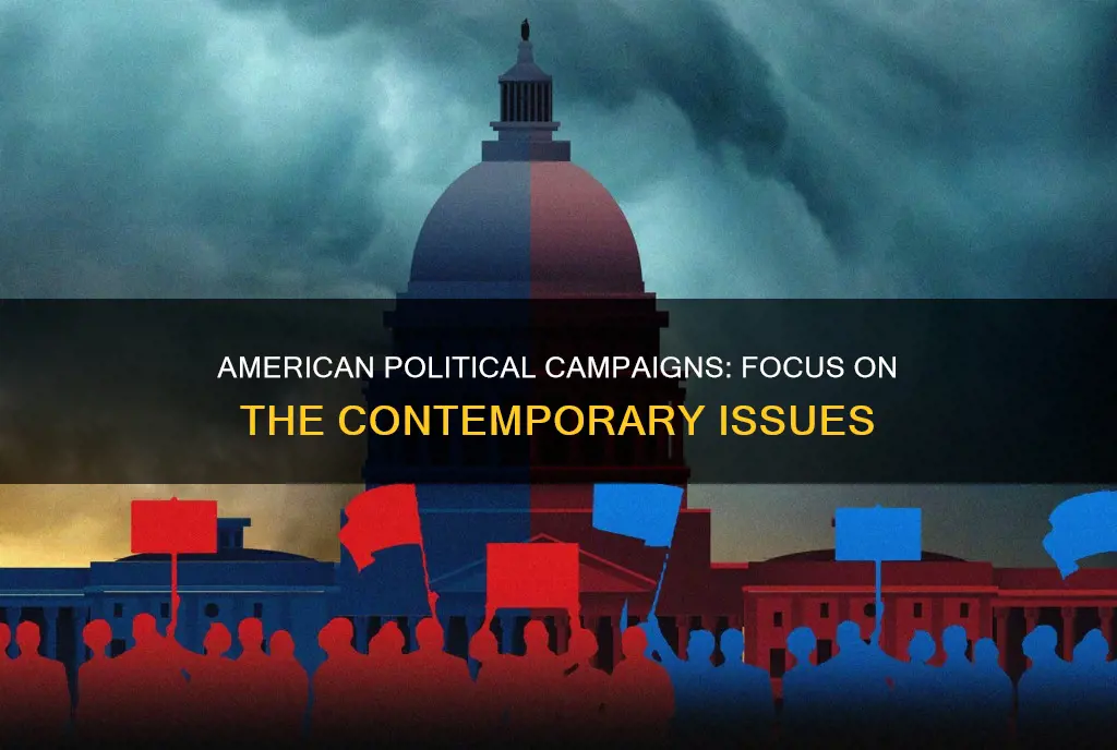 what is the focus of contemporary american political campaigns