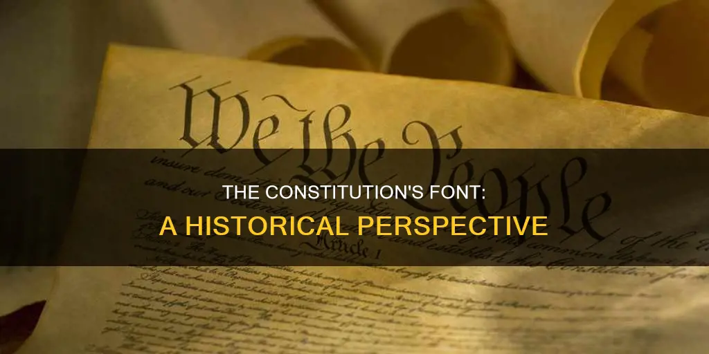 what is the font used in the constitution