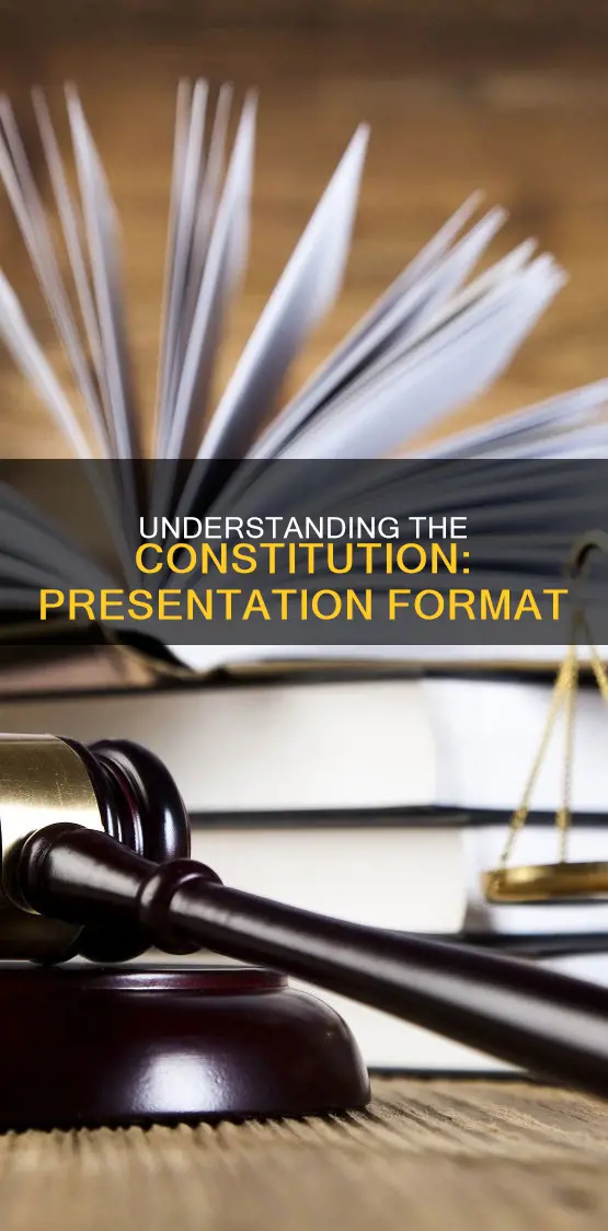 what is the format presentation o constitution and bylaws