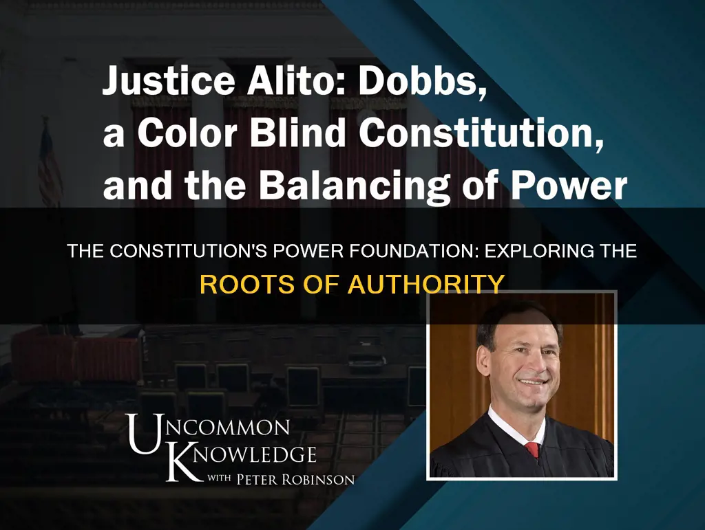 what is the foundation of power in the constitution
