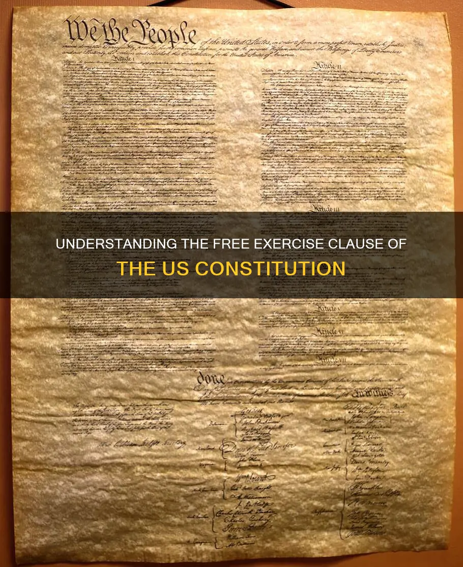 what is the free exercise clause of the constitution