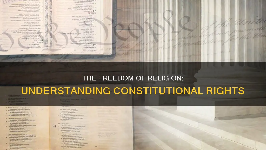 what is the freedom of religion outlined in the constitution