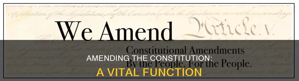 what is the function of amending the constitution