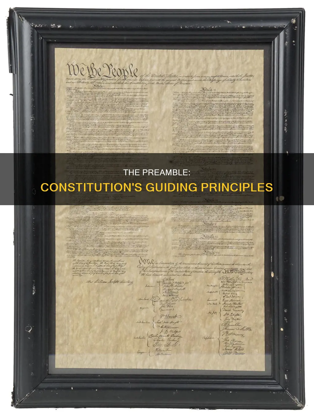 what is the function of preamble in the constitution