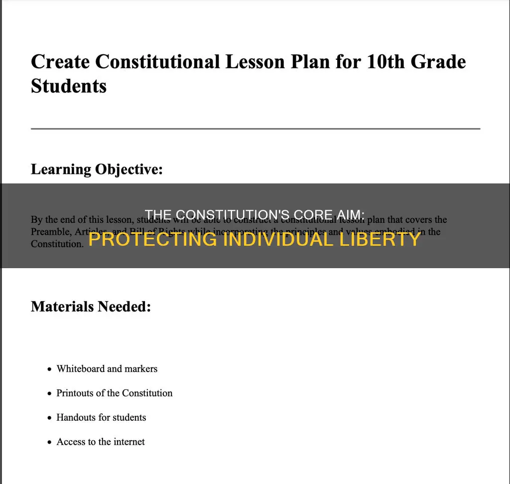 what is the fundamental objective of the constitution