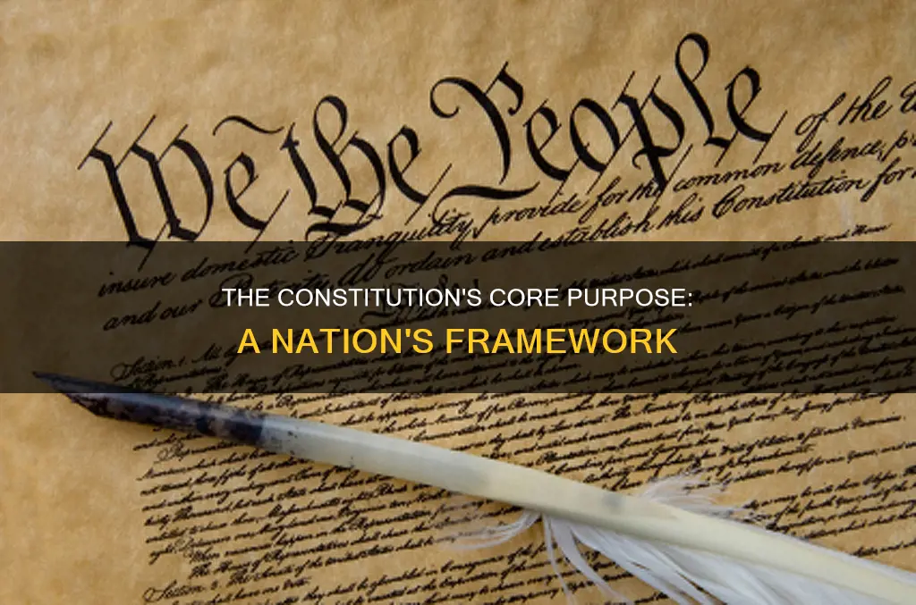 what is the fundamental purpose of the us constitution