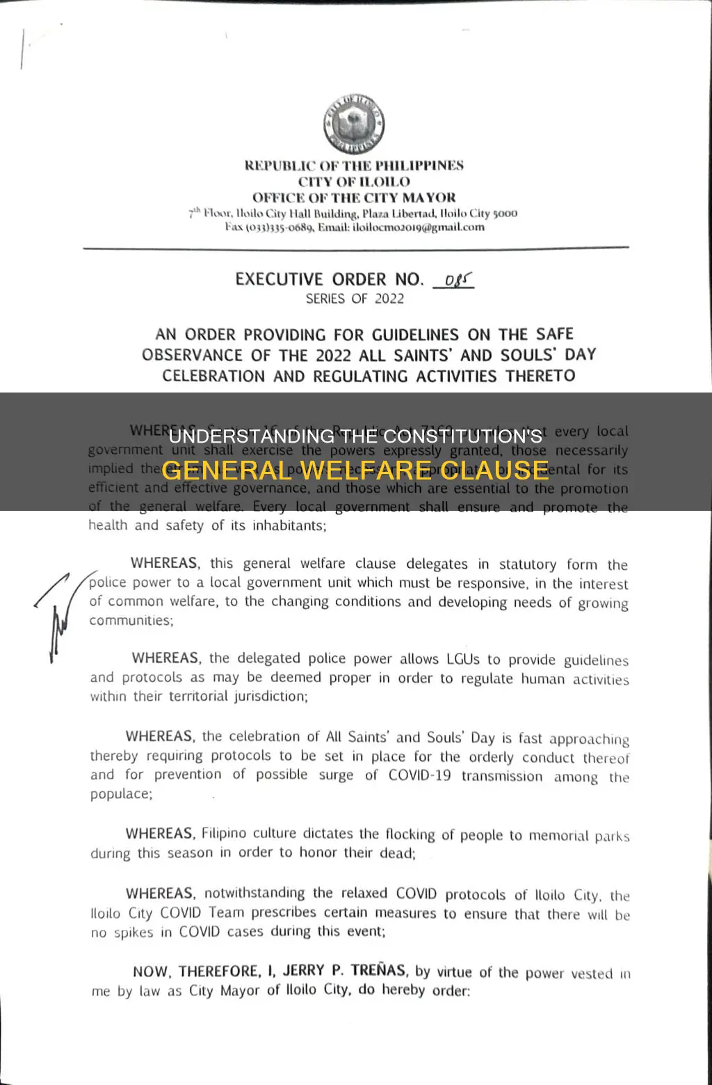 what is the general welfare clause of the constitution