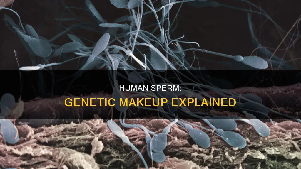 what is the genetic constitution of human sperm class 10